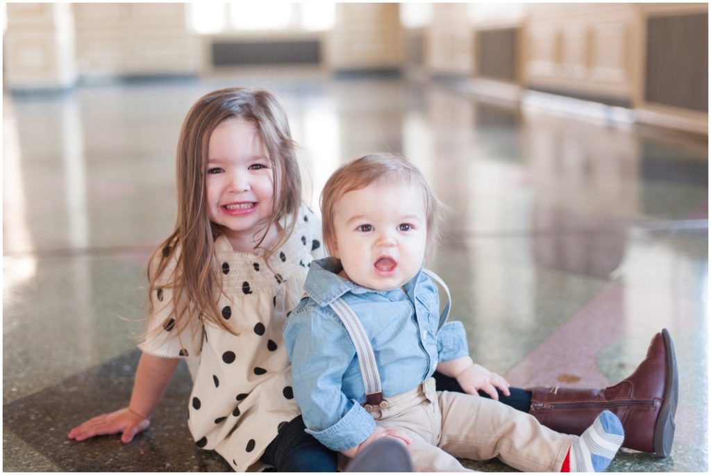 The New Southern portrait session Big sister and little brother