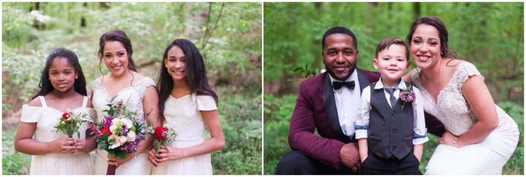 Outdoor Spring Wedding flower girls and ring bearer