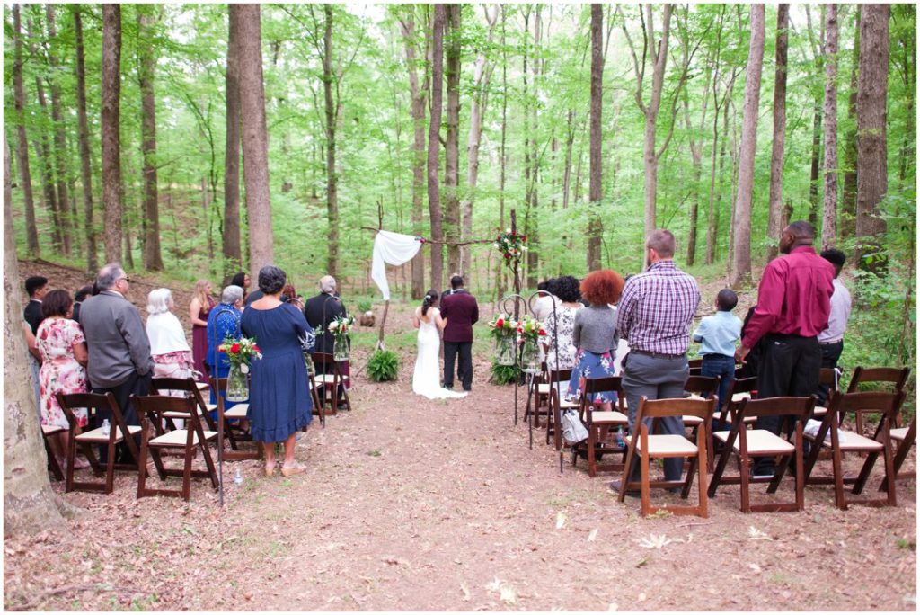 Outdoor Spring Wedding ceremony