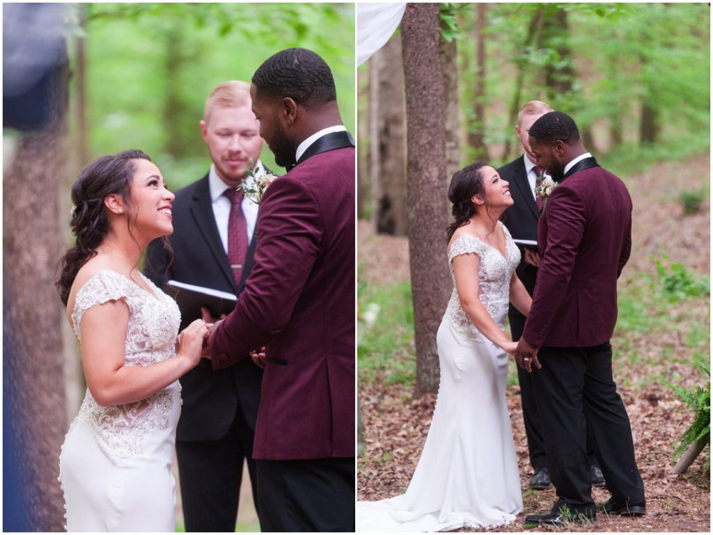 Outdoor Spring Wedding vows