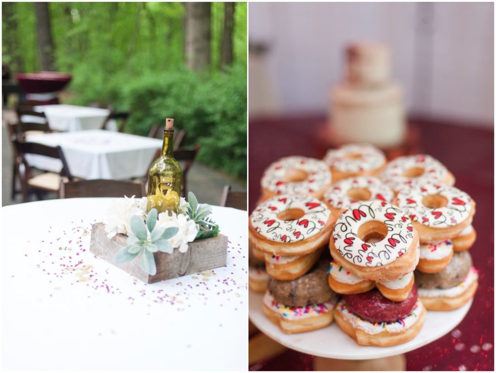 Outdoor Spring Wedding doughnuts