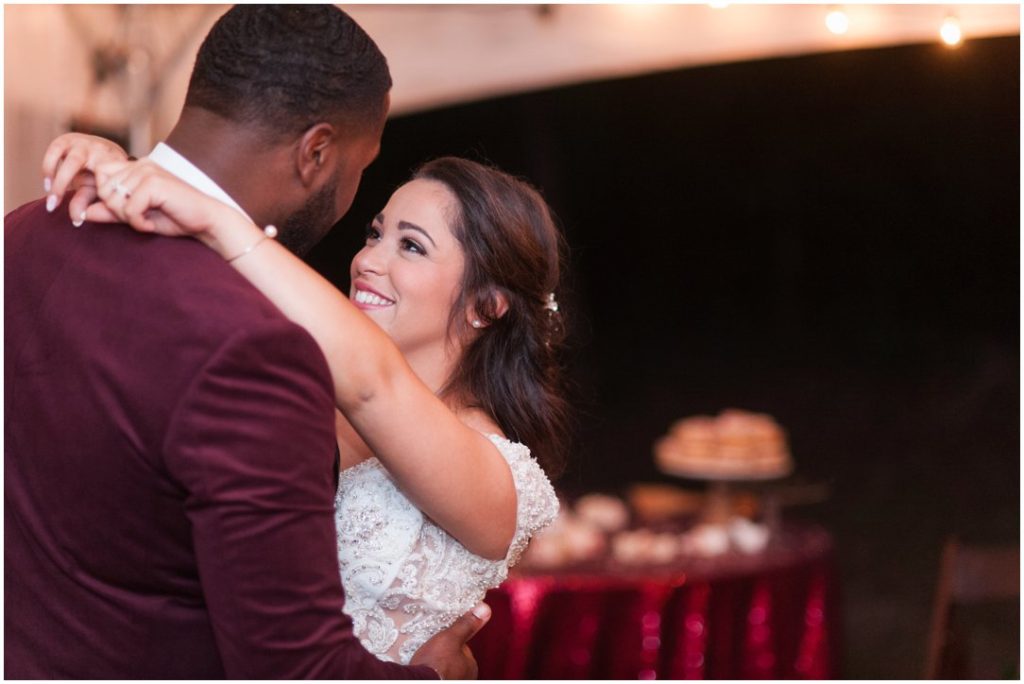 Outdoor Spring Wedding first dance