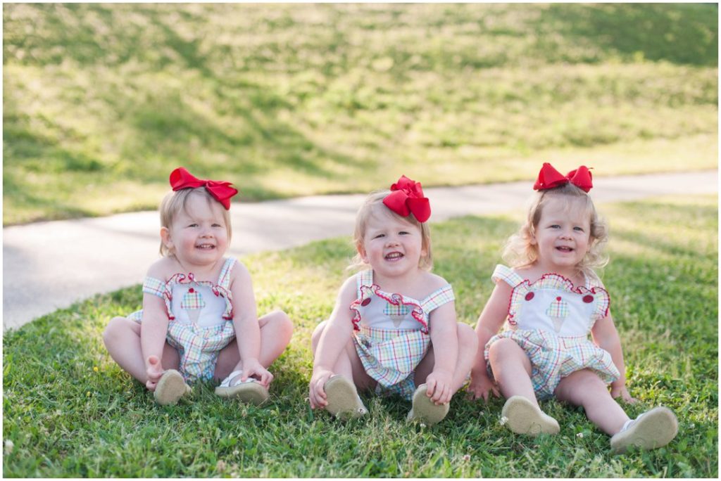 Johnson Road Park triplets at park