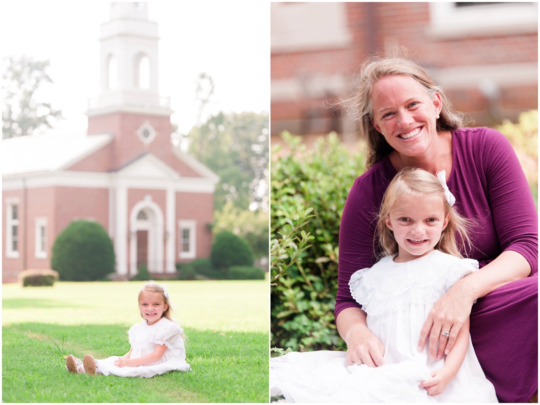 kid portrait with mom 