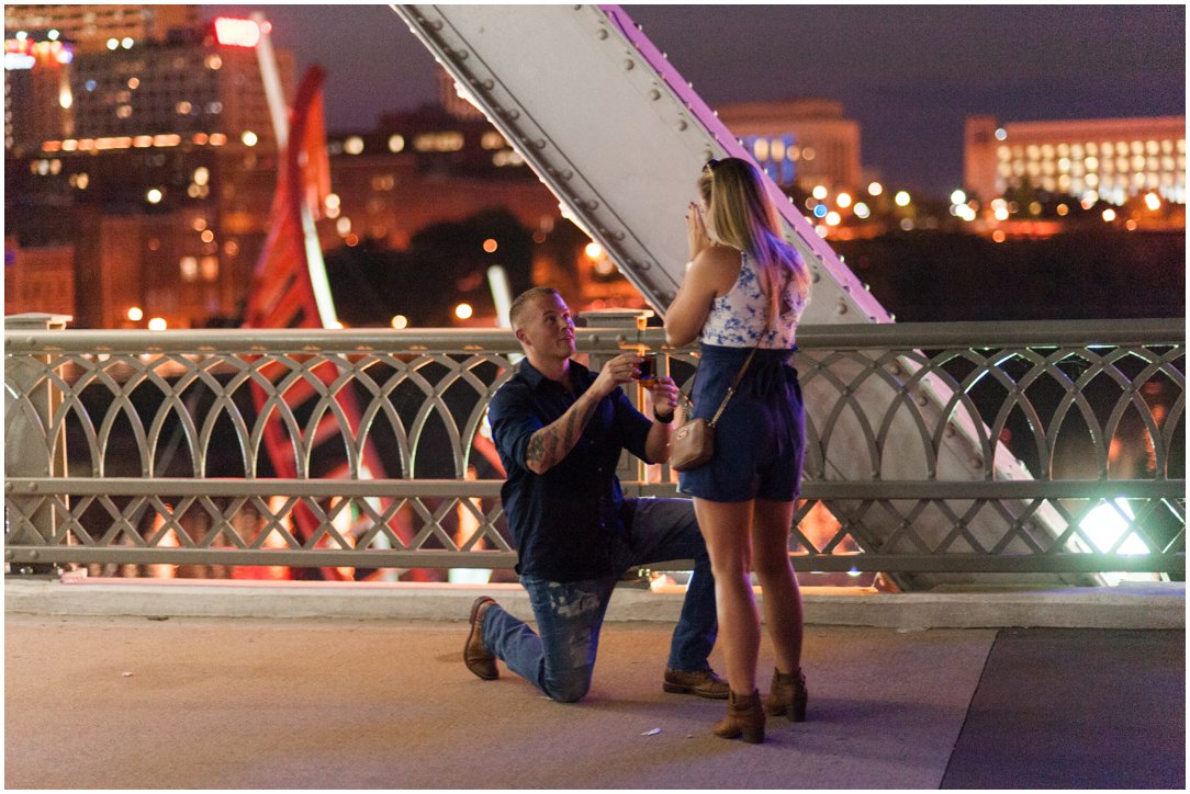 man on one knee proposing