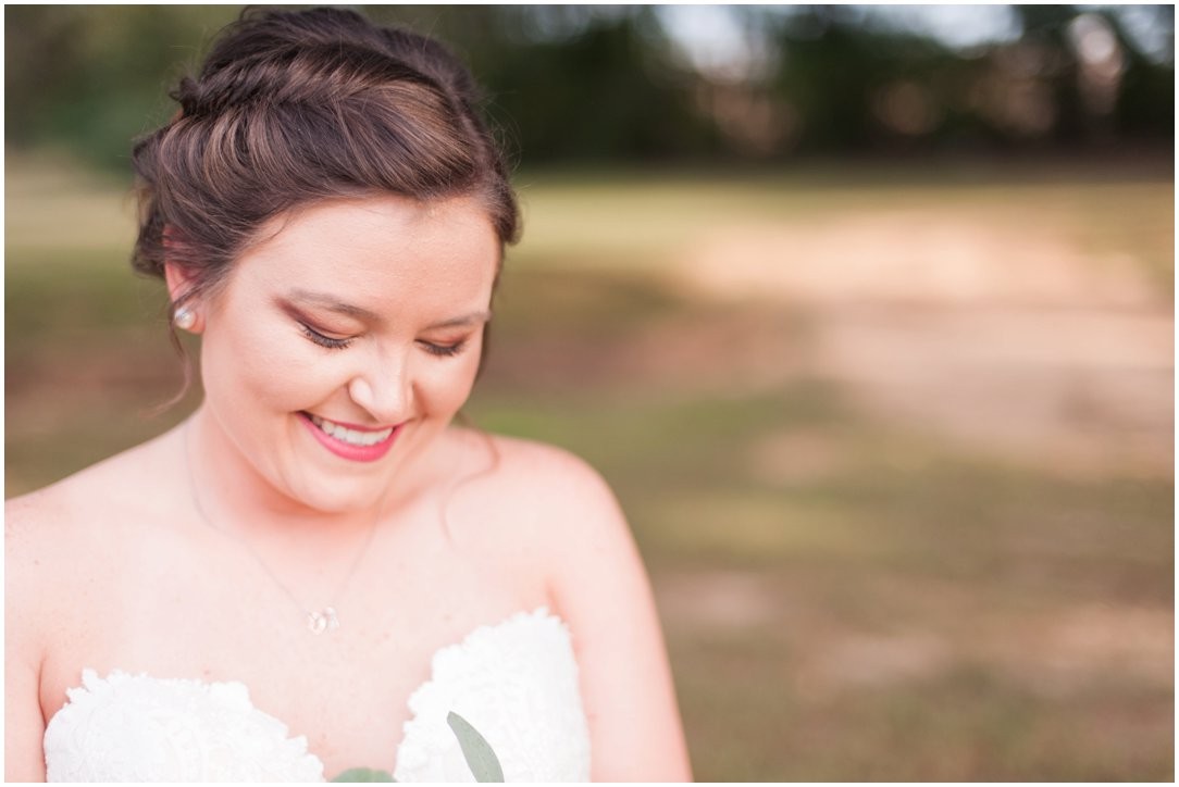 bride smiling