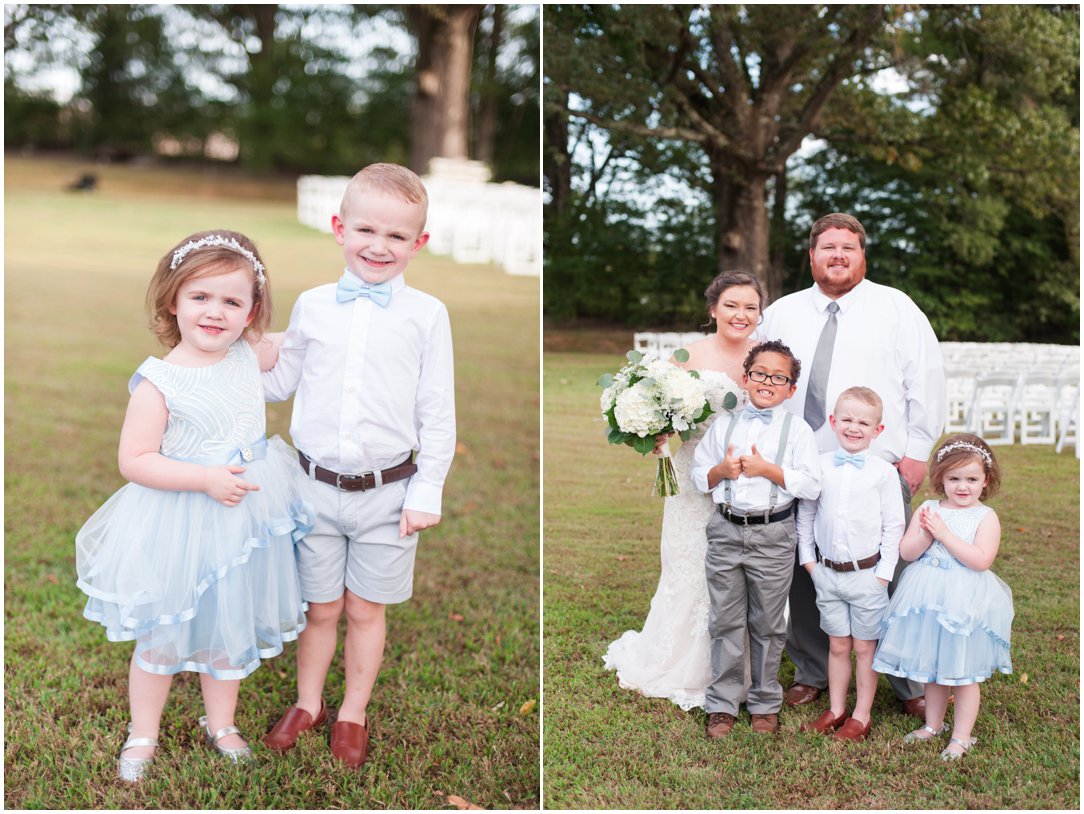 flower girl and ring bearers