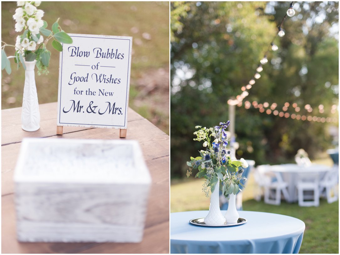 reception table