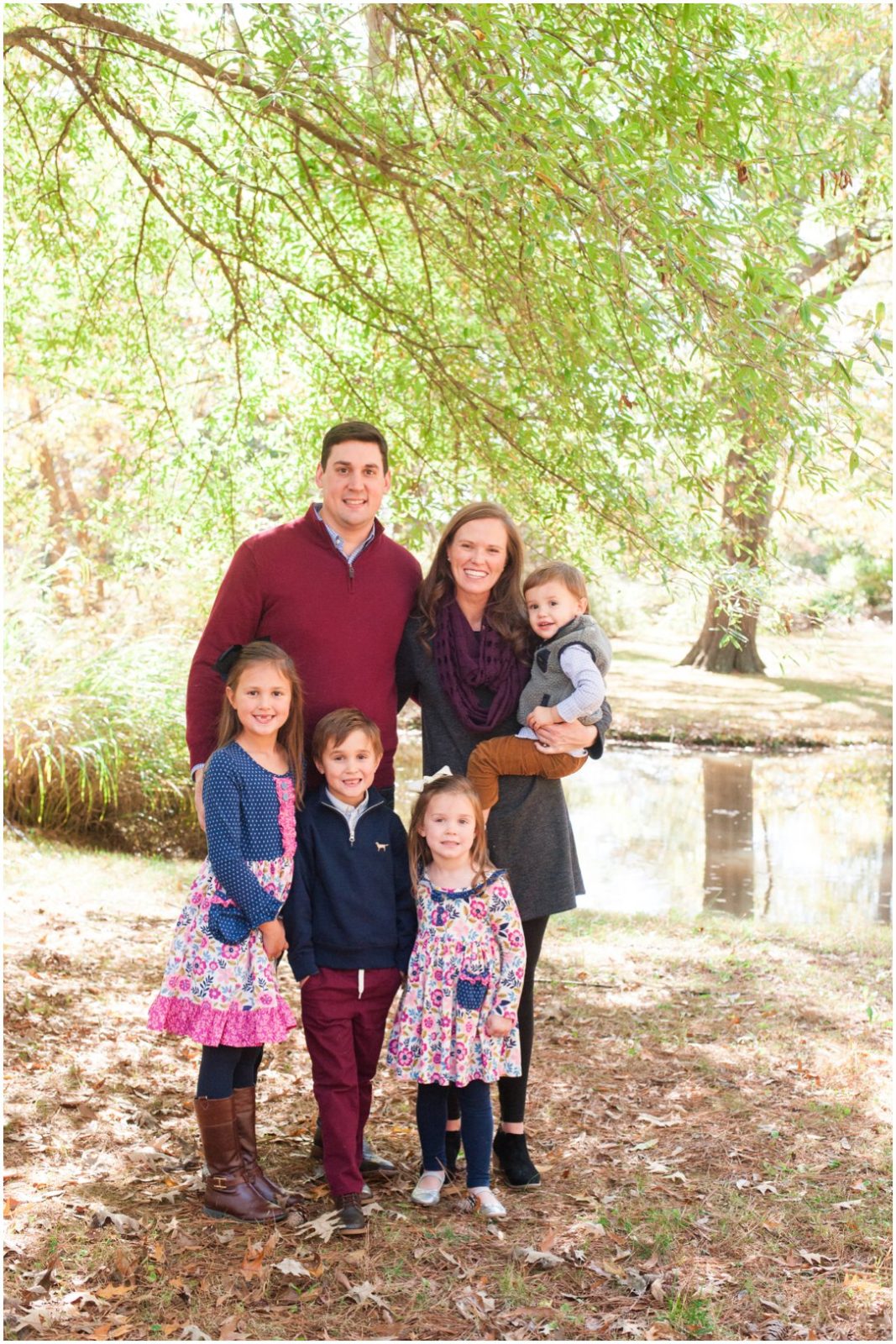 Fall Mini Sessions 2019 family by pond