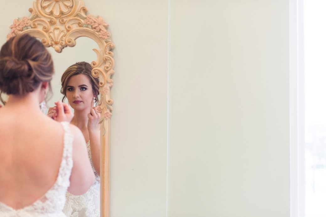 Bridal Boutique 2020 bride looking in mirror