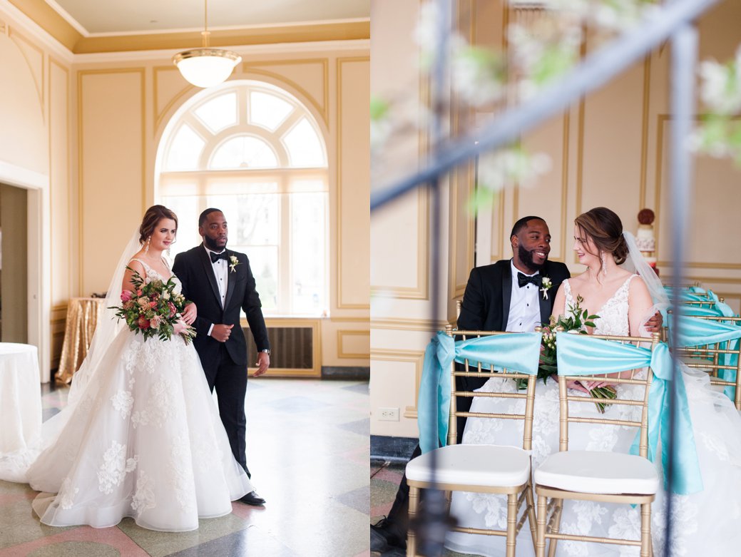 Bride and Groom at New Southern Hotel