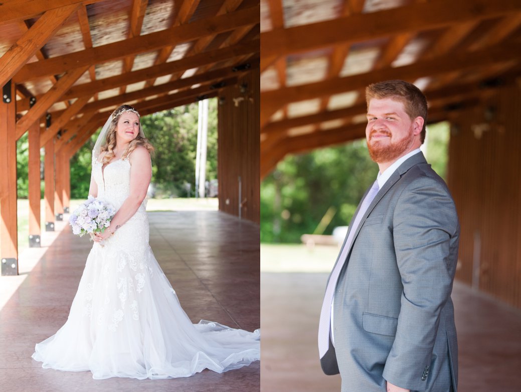 Blessings Barn bride and groom