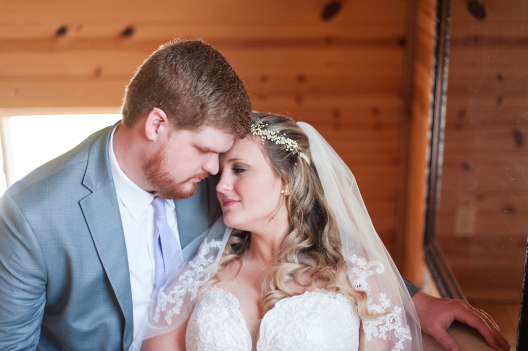 bride gazing at groom