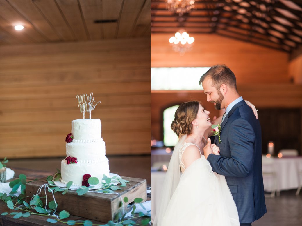 cake and first dance