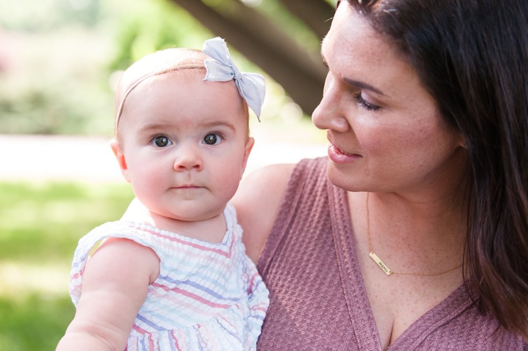 mom with baby girl