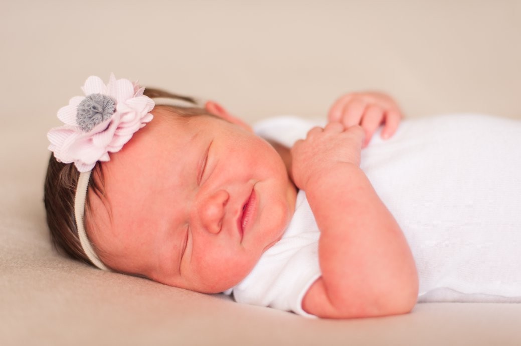 Martin TN newborn session baby smiling