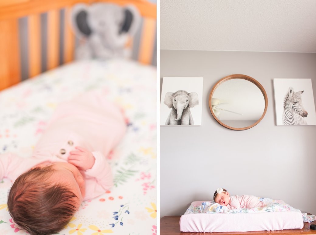 Martin TN newborn session baby in nursery