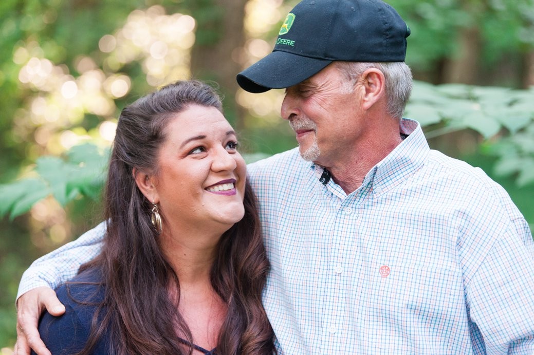 couple smiling at each other