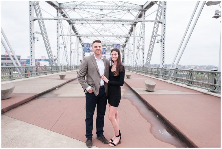 New Years Eve Proposal pedestrian bridge