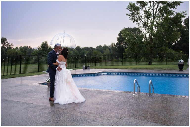 rainy wedding Kristen & Brandon