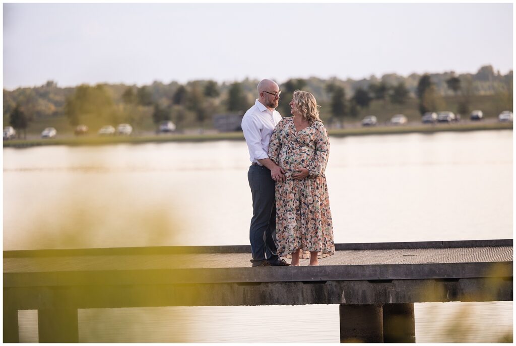 Maternity session on the bridge at shelby farms 