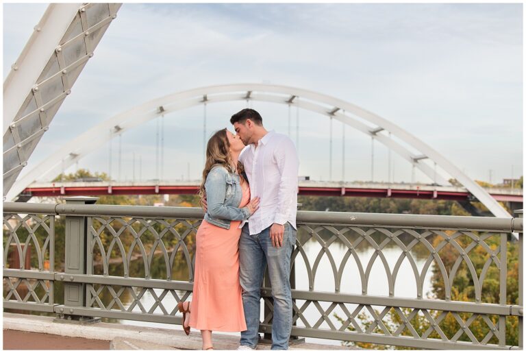 Nashville Wedding Proposal | Mark & Gale | Pedestrian Bridge