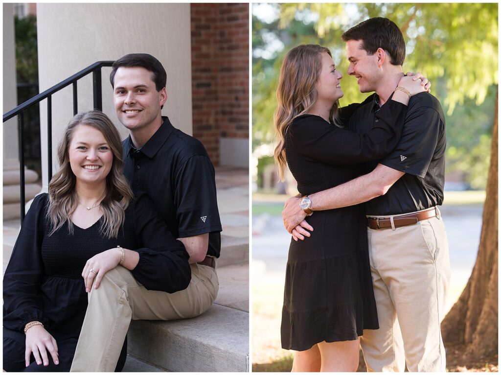 Savannah and Tyler portraits from engagement session. 